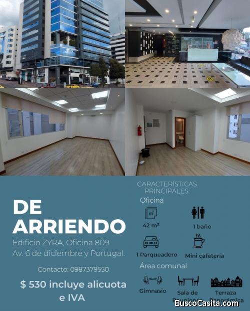 Oficina en alquiler de 42m2 con excelente ubicación