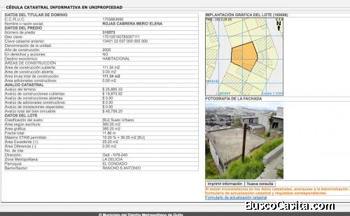 Vendo terreno 360m2 con dos casa pequeñas Colinas del norte