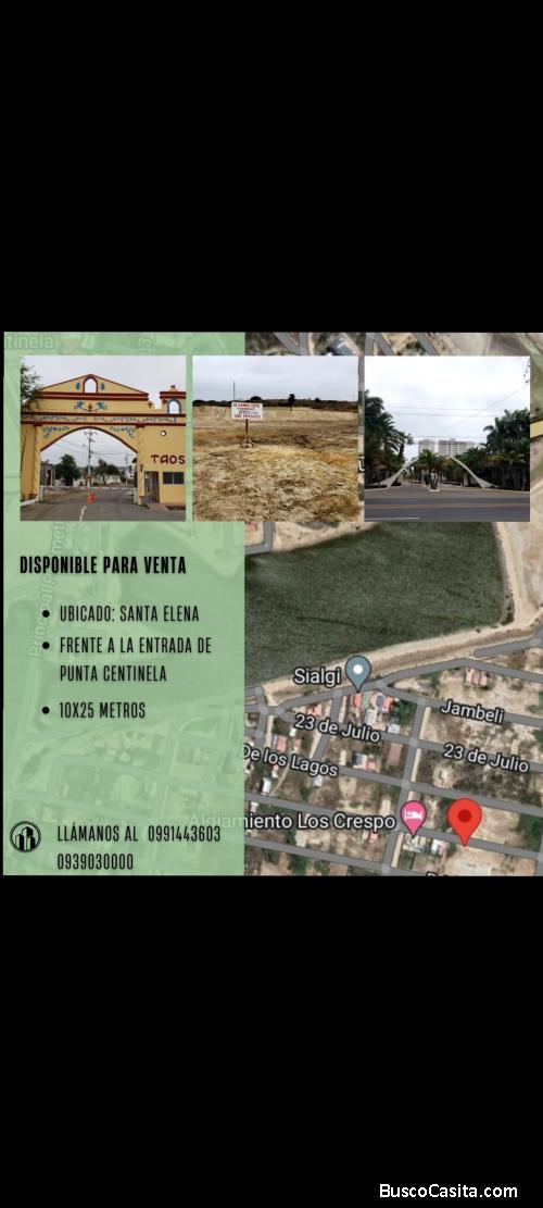 Se vende terreno en Punta Blanca, Santa Elena.