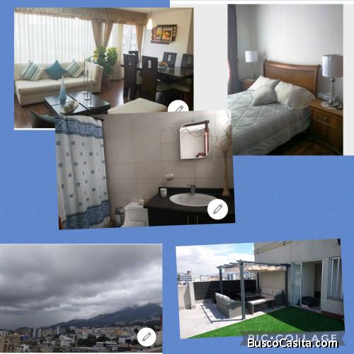 A la renta apartamento 3 dormitorios, 2.5 baños TOTALMENTE AMOBLADO sector Carolina 