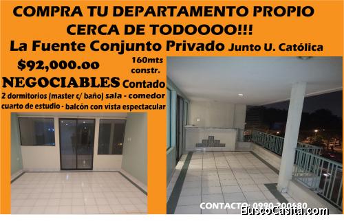 Lindo y Amplio Departamente Junto a la U. Catolica