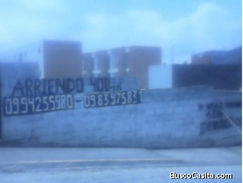 Arriendo(Renta alquiler) De terreno sin casa con servicios Basicos Quito NORTE POMASQUI