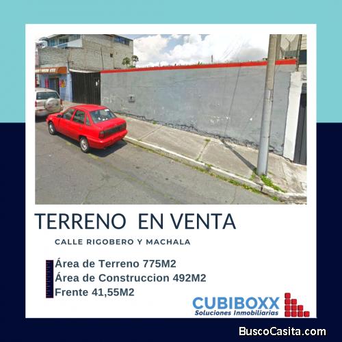En venta Terreno calle Rigoberto Heredia y Machala