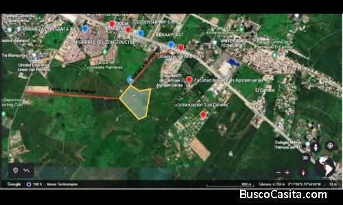 Se vende Predio Urbano de 17.42 has en la ciudad de Machala, sector de alta inversión.
