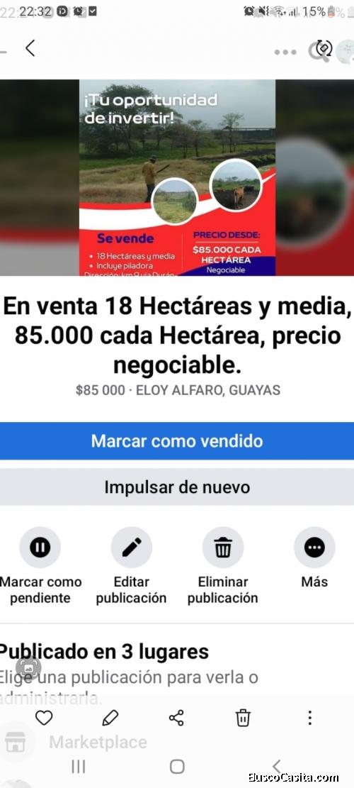 Terreno en Sector Industrialcomercial