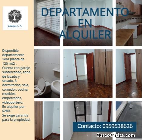 Disponible departamento 1era 
