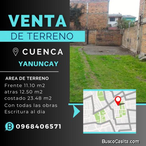 Vendo lindo terreno en sector Yanuncay - Cuenca 