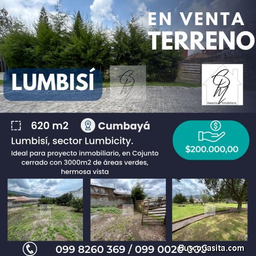 VENTA TERRENO LUMBISÍ CUMBAYÁ