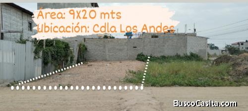 Vendo terreno en Clda Los Andes - Machala