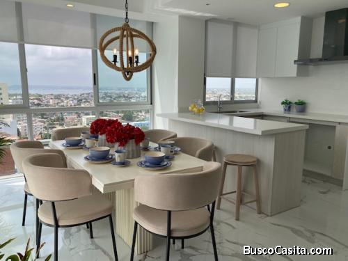 Vendo Departamento de estreno con Espectacular Vista Al Mar en Salinas