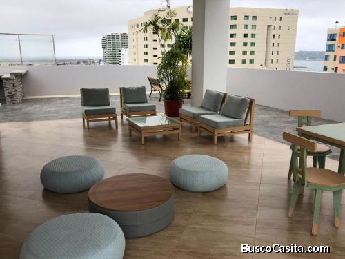 VENTA DE BONITO DEPARTAMENTO AMOBLADO 2 DORMITORIOS EN SALINAS