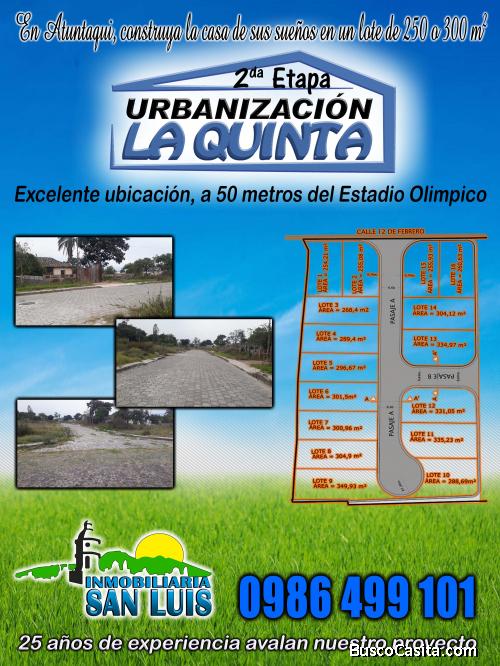 Vendo terrenos en Atuntaqui, a 50 metros del Estadio Municipal