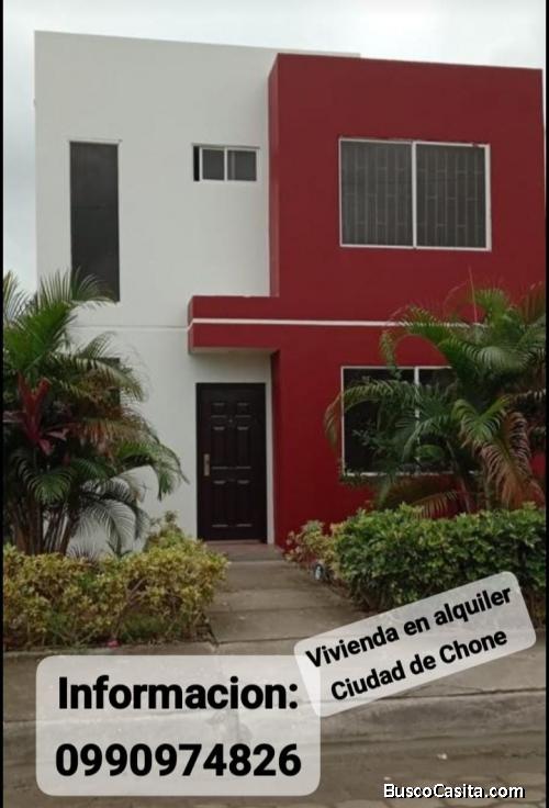 Casa en Alquiler Chone-Manabi