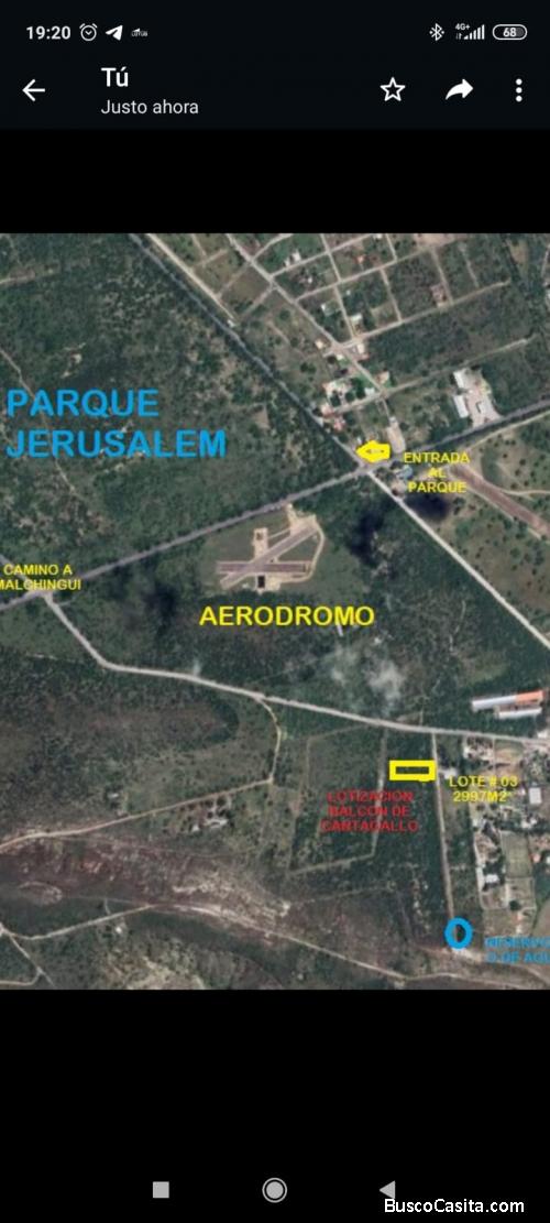 Vendo terreno Parque de Jerusalén. 