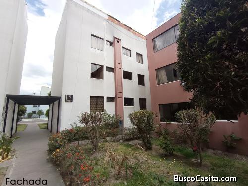 Departamento de arriendo Dos Hemisferios, sector pusuqui, 3 dormitorios,con mejoras $250 mas alicuot