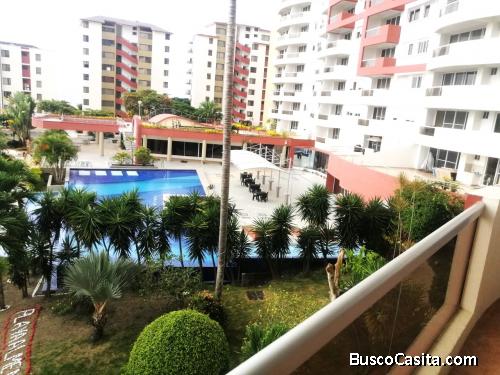 VENDO DEPARTAMENTO  AMOBLADO DE 2 DORMITORIOS, 116 M2,  RESORT  PLAYA ALMENDRO