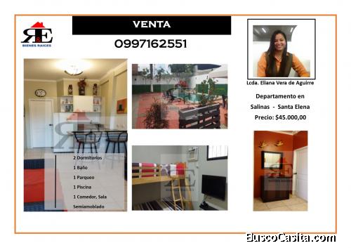 Hermoso Departamento en Salinas con piscina