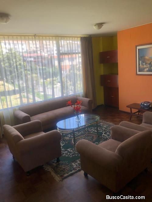 RENTO LINDO DEPARTAMENTO AMOBLADO TRES DORMITORIOS SECTOR AVENIDA REPÚBLICA 