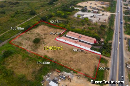 Terreno junto al carretero Km 10 Vía Durán Yaguachi 15,400m2