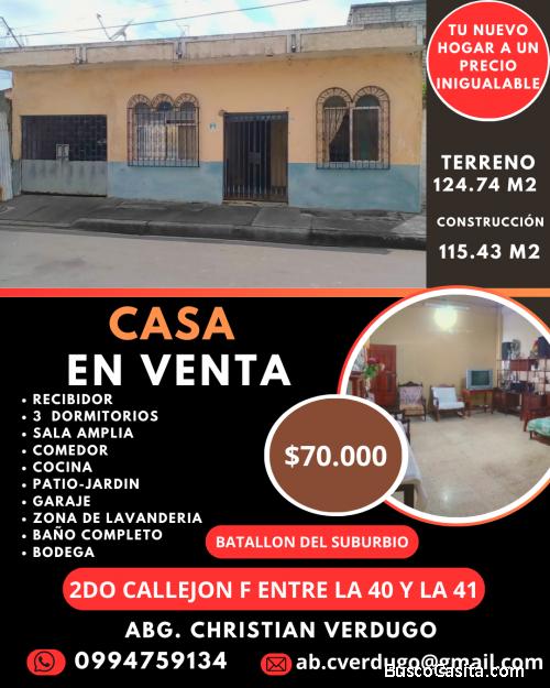 Casa en Batallon del Suburbio 
