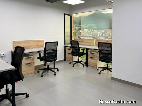 Alquiler de oficina privada para 3 personas en Quito, Edificio Carolina Millenium. 