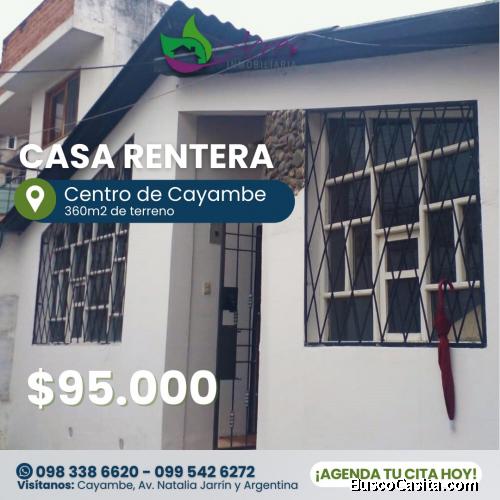 En Venta Casa Rentera en el Centro de Cayambe