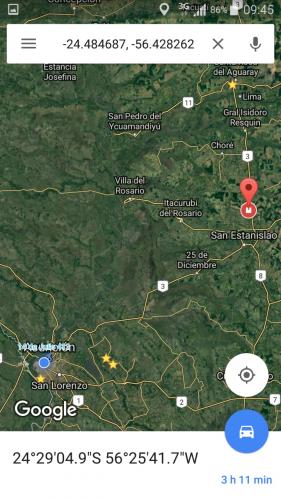 Venta de terreno de 10ha a 3 minutos de Guayaibí, San Pedro