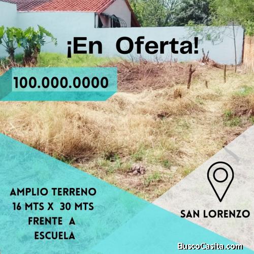 Remato terreno en San Lorenzo 