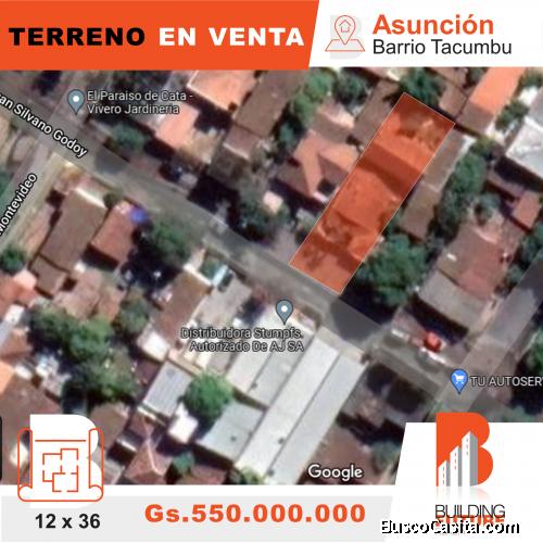 Vendo terreno en el Barrio Tacumbú