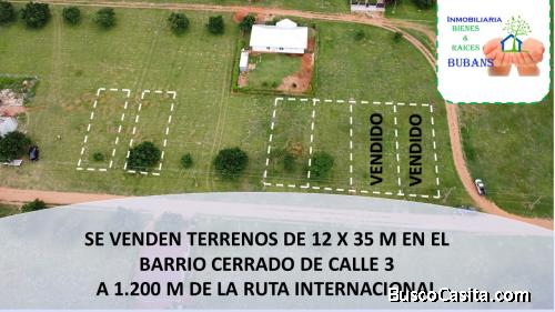 TERRENO DE 12X35 M EN VENTA