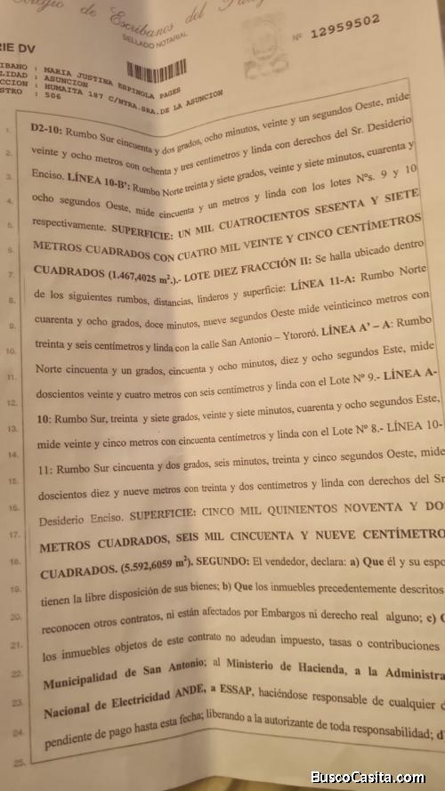 Propiedad en la ciudad de san antonio zona terpor