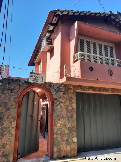 Casa para alquilar, 3 dormitorios, quincho, paralelo Gral. Santos