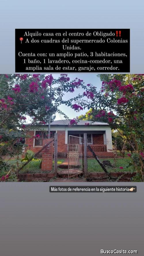 Casa en Venta o Alquiler en la ciudad de Obligado Centro