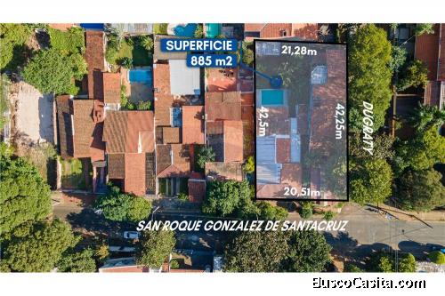 20x42 esquina en barrio Recoleta Asunción $590000