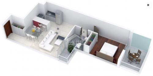 A ESTRENAR: Apartamento de un dormitorio con vista al mar en Centro Sur - AP 278 D