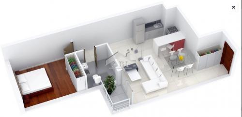 A ESTRENAR: Apartamento de un dormitorio con vista al mar en Centro Sur - AP 278 E