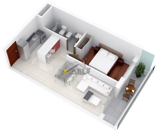 APARTAMENTO a estrenar de 1 dormitorio en CENTRO SUR - AP 311 AL