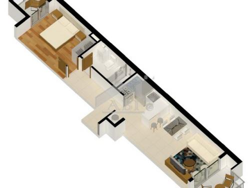 A ESTRENAR: Un dormitorio con dos balcones en Barrio Sur - AP 338 C
