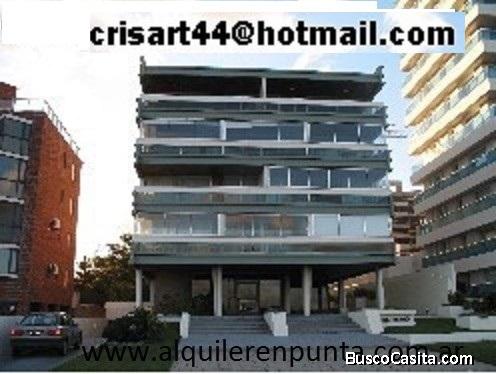 alquiler de apartamentoen Punta del Este frente al mar playa brava 2 dorm 2 baños