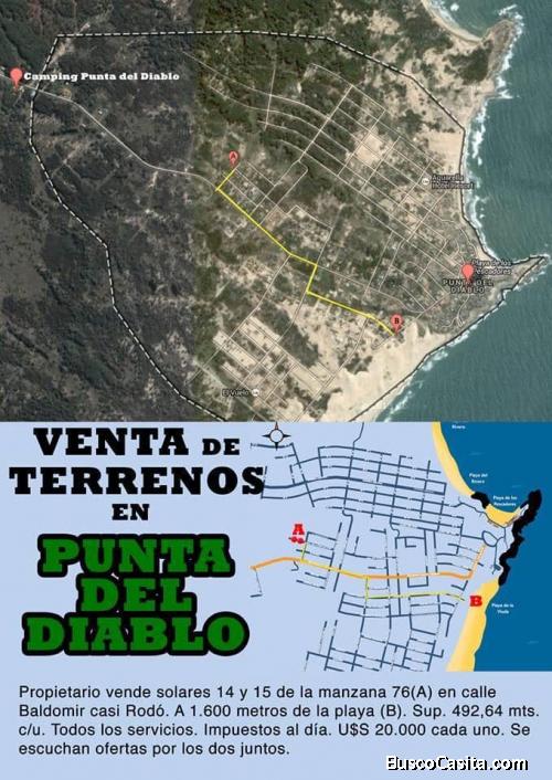 Venta de Terreno en Punta del Diablo.