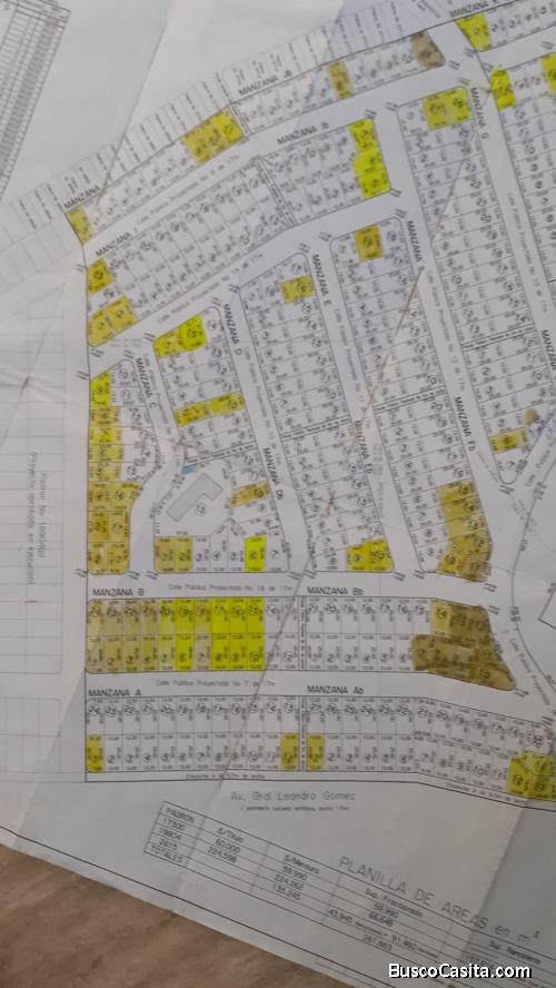 Venta de Terrenos en Fraccionamiento 4H, Maldonado 