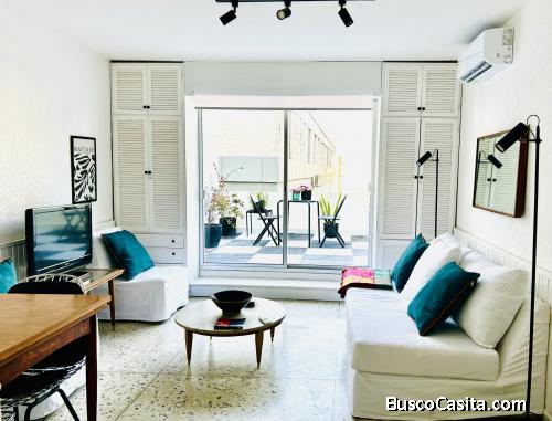 Apartamento con gran terraza en Península con renta temporal activa