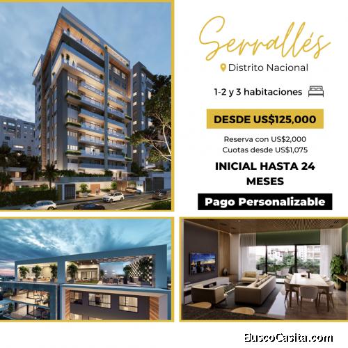 Torre de apartamentos en construcción Serrallés, Santo Domingo