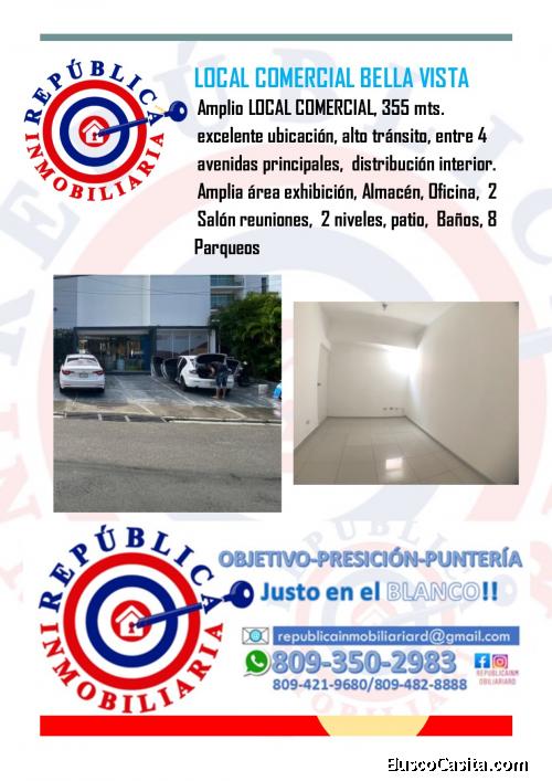 Excelente local comercial independiente en calle de alto transito, en Bella Vista
