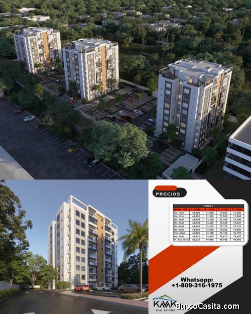 TORRE Apartamentos de 1, 2 y 3 Habitaciones en Aut. San Isidro