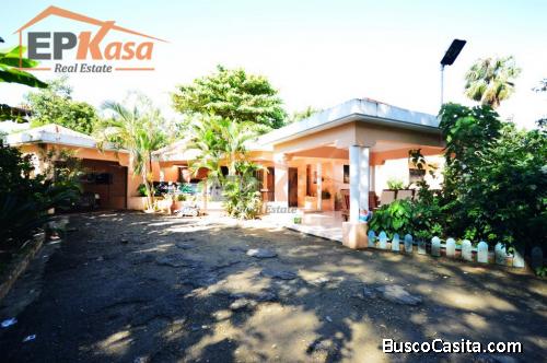 Casa de venta con mucho terreno en Gurabo, Santiago  REC-113