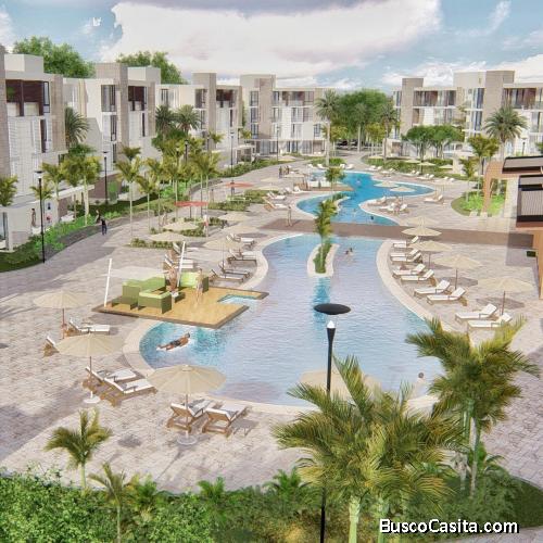 Aptos de 2 habs en Residence At Vistacana para comprar frente a la Piscina