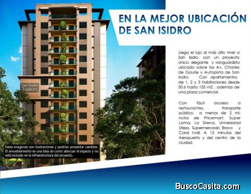 Apto, depto, propiedad en Santo Domingo Oriental en San Isidro Towers
