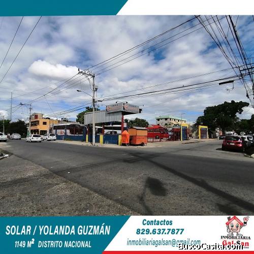 VENDO SOLAR DE 1149 M2º, ZONA EXCLUSIVA.