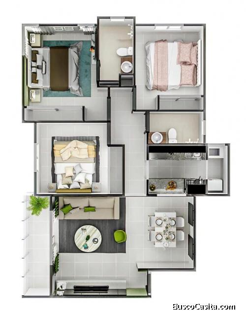 Apartamentos en Las Cayenas Aut San Isidro 